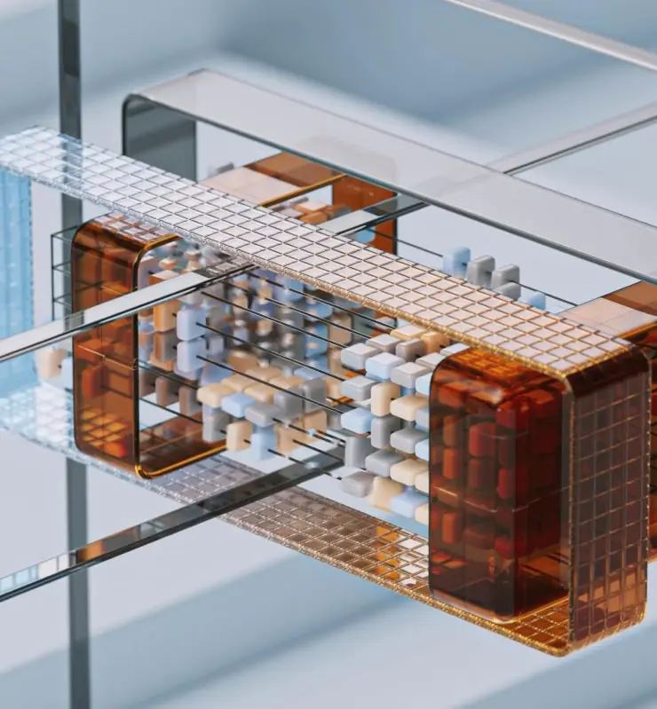 Rendering of a transistor